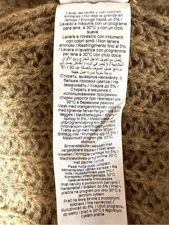 FRANSA Wool Alpaca Chunky Cardigan Cozy Minimalist Cottagecore - Picture 9 of 10